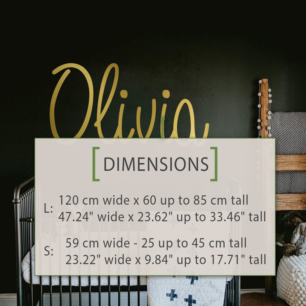Personalized Name Wall Decal: Custom Nursery Decor