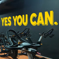 Yes You Can Vinyl Wall Decal: Gym Motivation Sticker