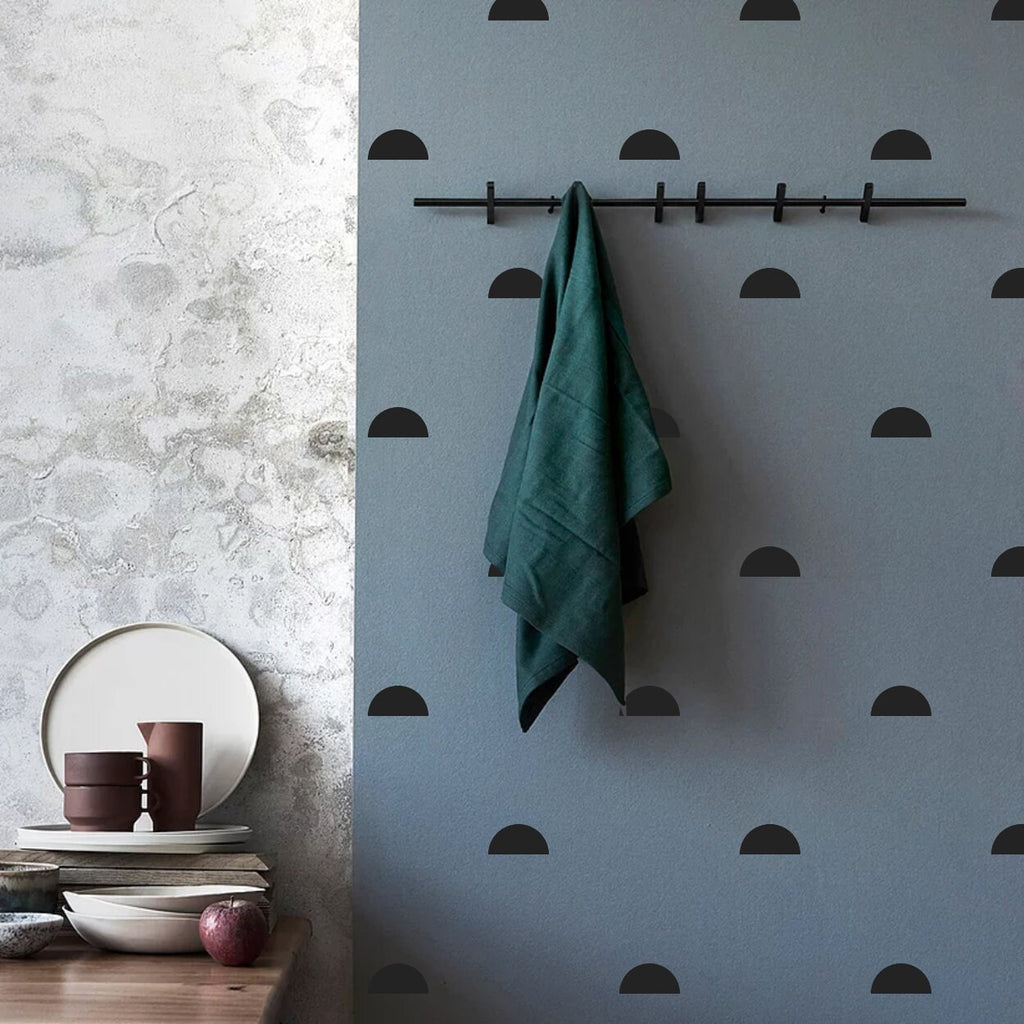 Semi Circle Wall Decals: Modern Geometric Nursery Decor