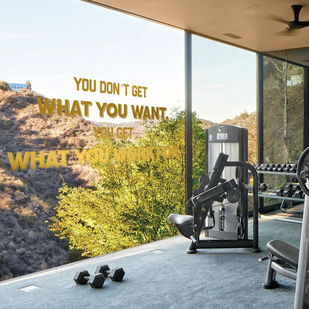 Motivational Quote Vinyl Wall Decal: Gym & Office Decor