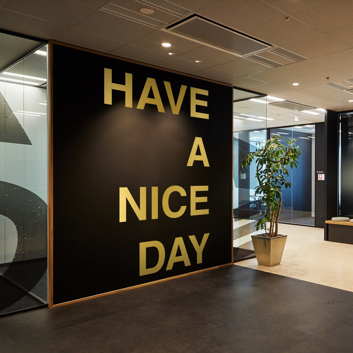 Have a Nice Day Vinyl Wall Decal - Office Decor