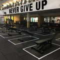 Never Give Up, Motivational Wall Decal, Fitness, Gym Decals, Exercise Stickers, Home Gym, Gym Wall Art, Wall Decals, Wall Decor, Classroom