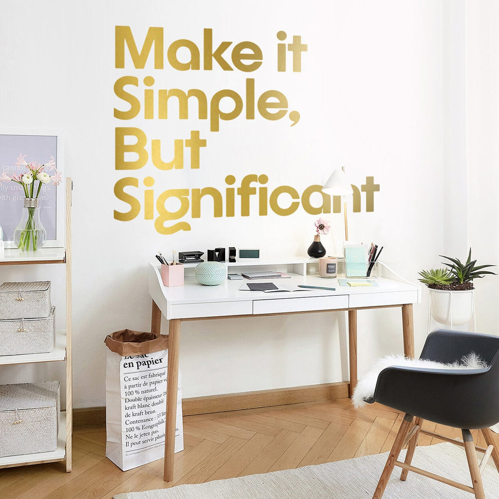Motivational Quote Wall Decal: Simple, But Significant