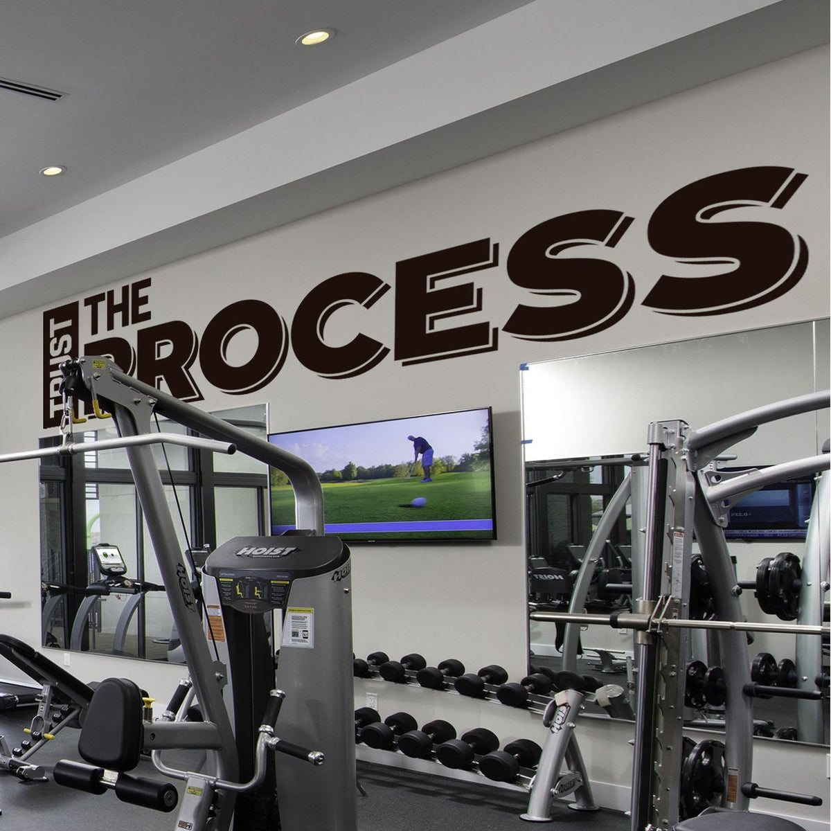 Trust The Process Wall Decal: Gym Motivation, Office Decor