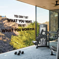 Motivational Quote Vinyl Wall Decal: Gym & Office Decor