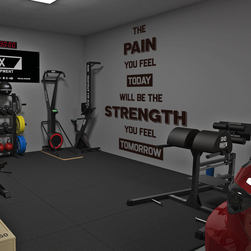 Gym Wall Decal: Motivational Fitness Quote, Home Gym Decor