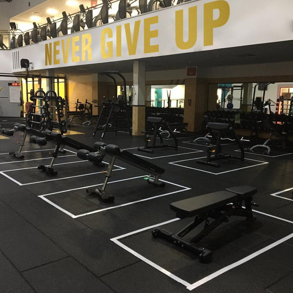 Never Give Up, Motivational Wall Decal, Fitness, Gym Decals, Exercise Stickers, Home Gym, Gym Wall Art, Wall Decals, Wall Decor, Classroom