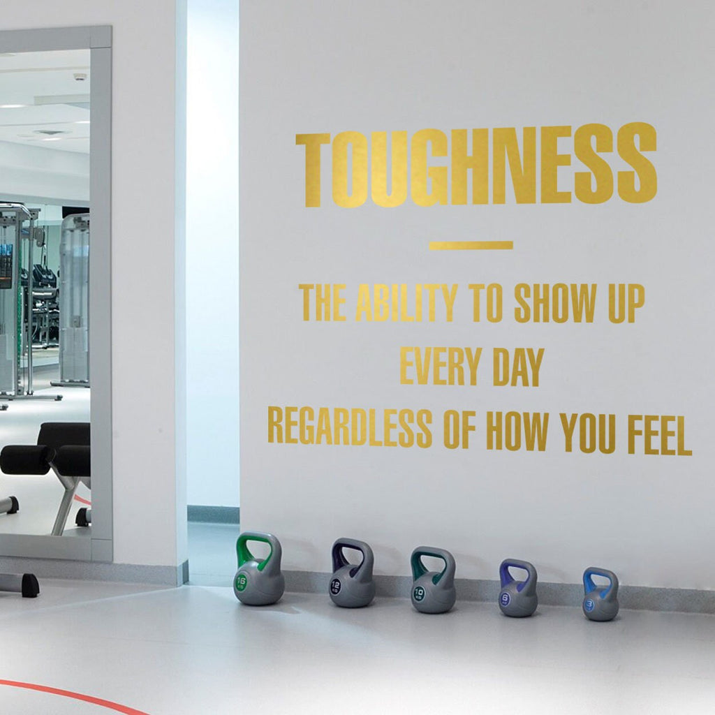 Toughness Gym Wall Sticker