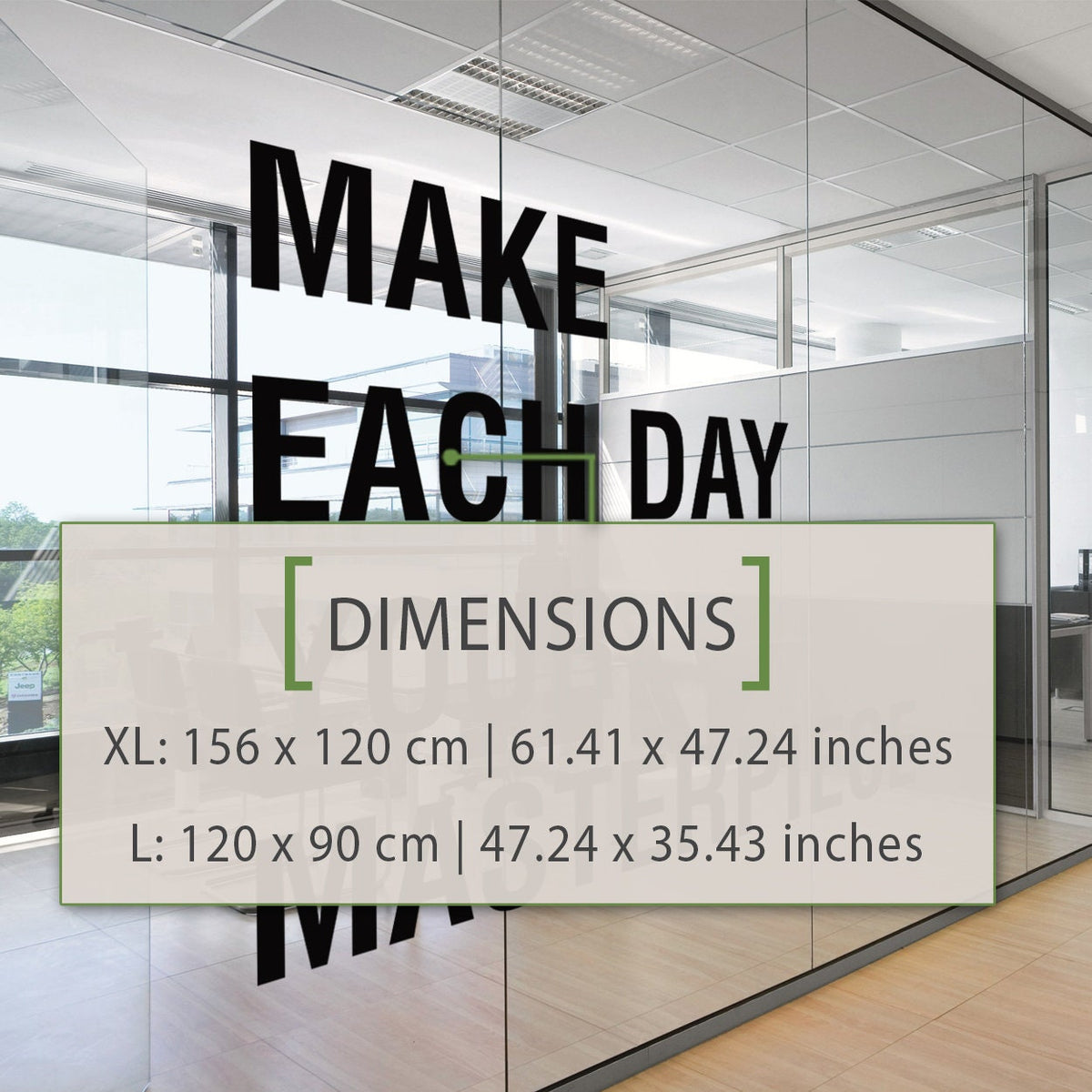 Masterpiece Office Wall Decor Quote