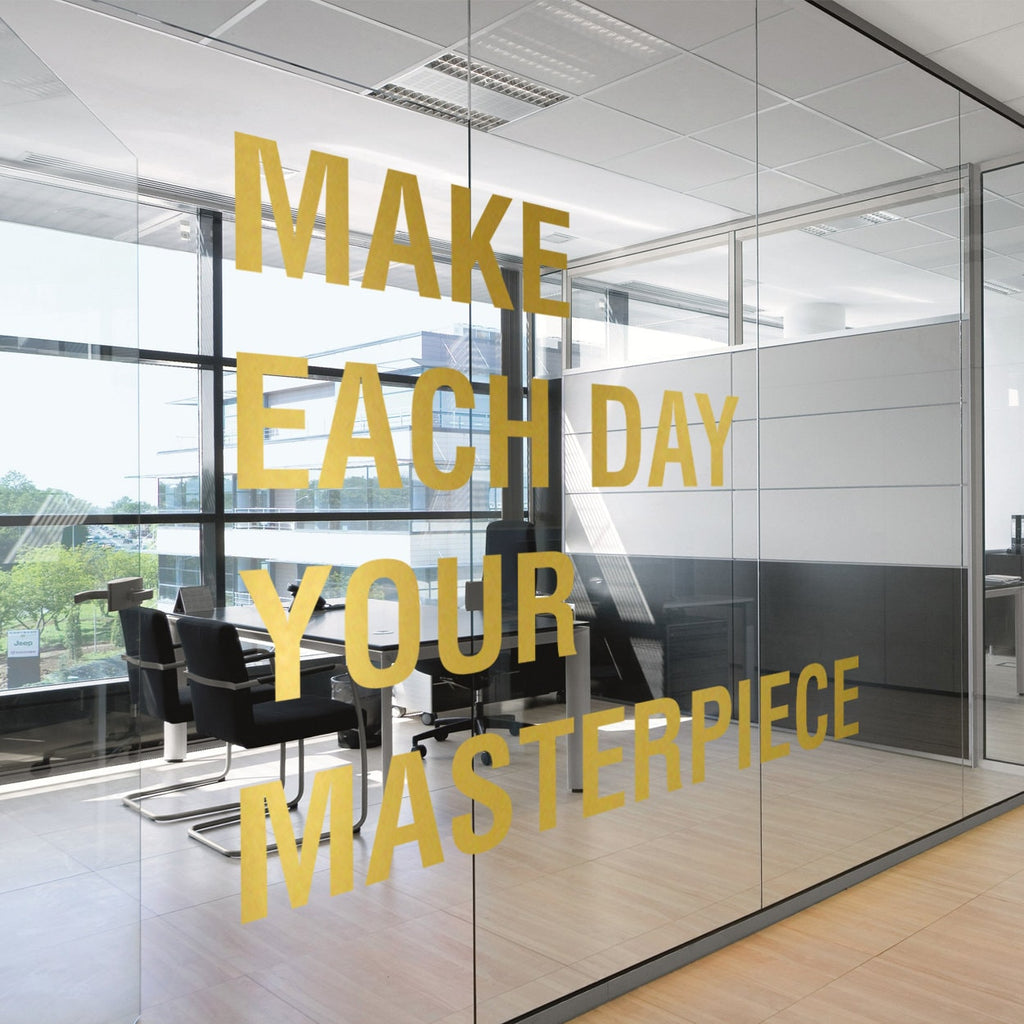 Masterpiece Office Wall Decor Quote