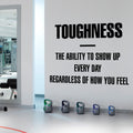 Toughness Gym Wall Sticker
