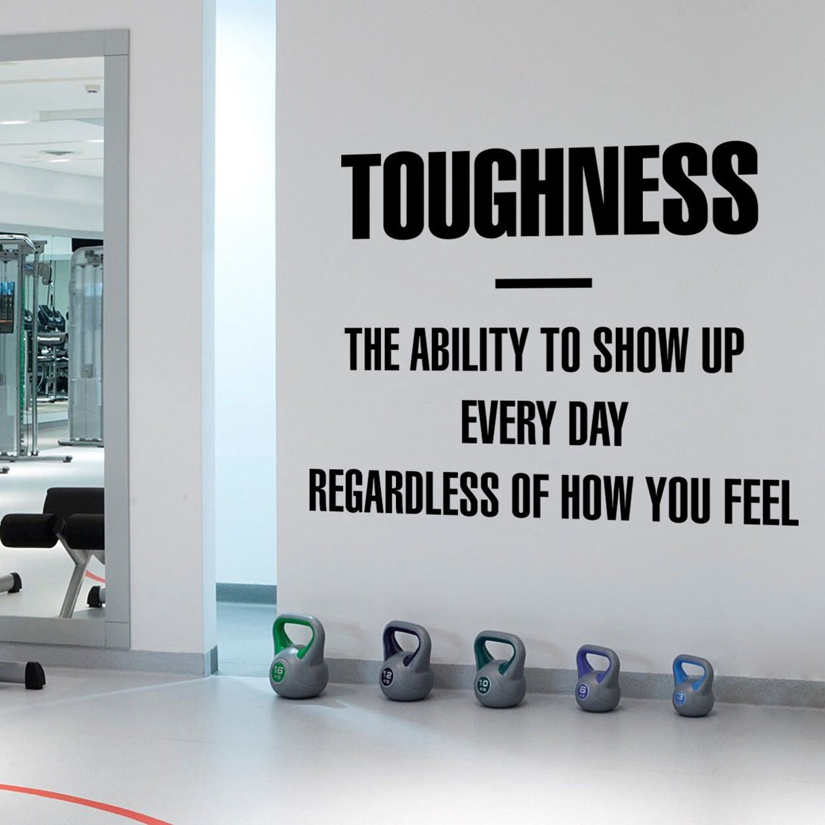 Toughness Gym Wall Sticker