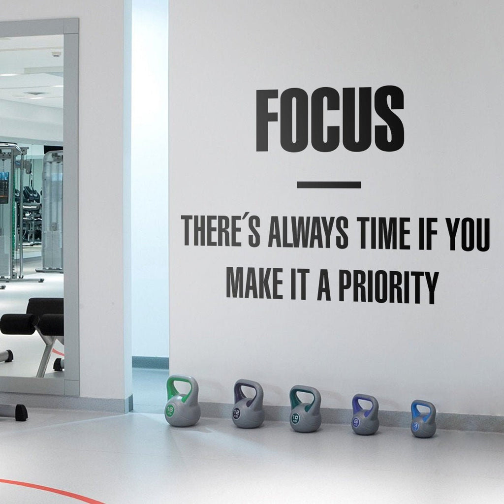 Focus Quote Wall Decal for Wall Decor