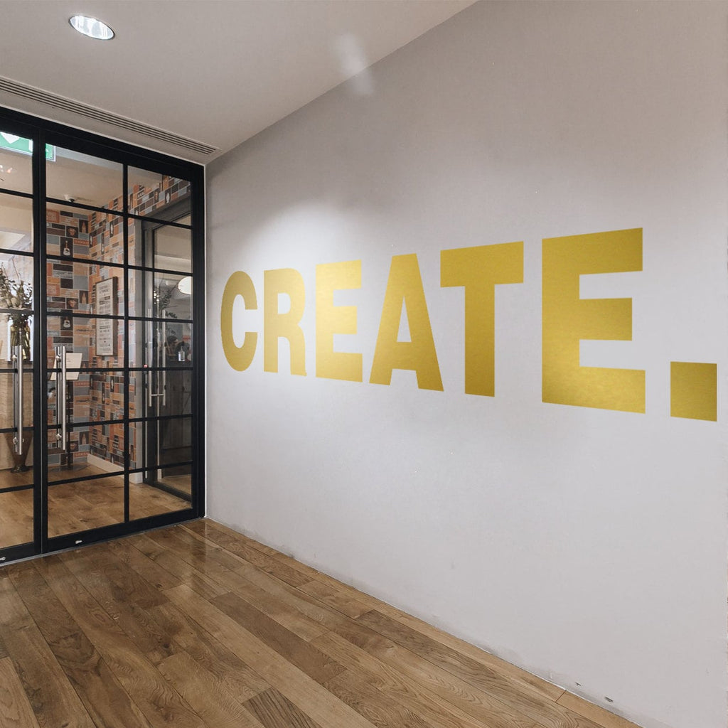 Create Vinyl Wall Decal for Office or Home Motivation and Decor