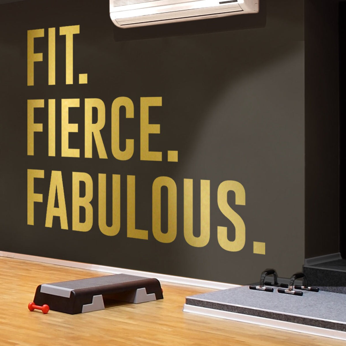 Fit Fierce Vinyl Wall Decal: Gym Motivation, Home Fitness