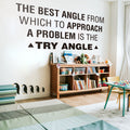 Approach a Problem Wall Decal: Homeschool Classroom Decor