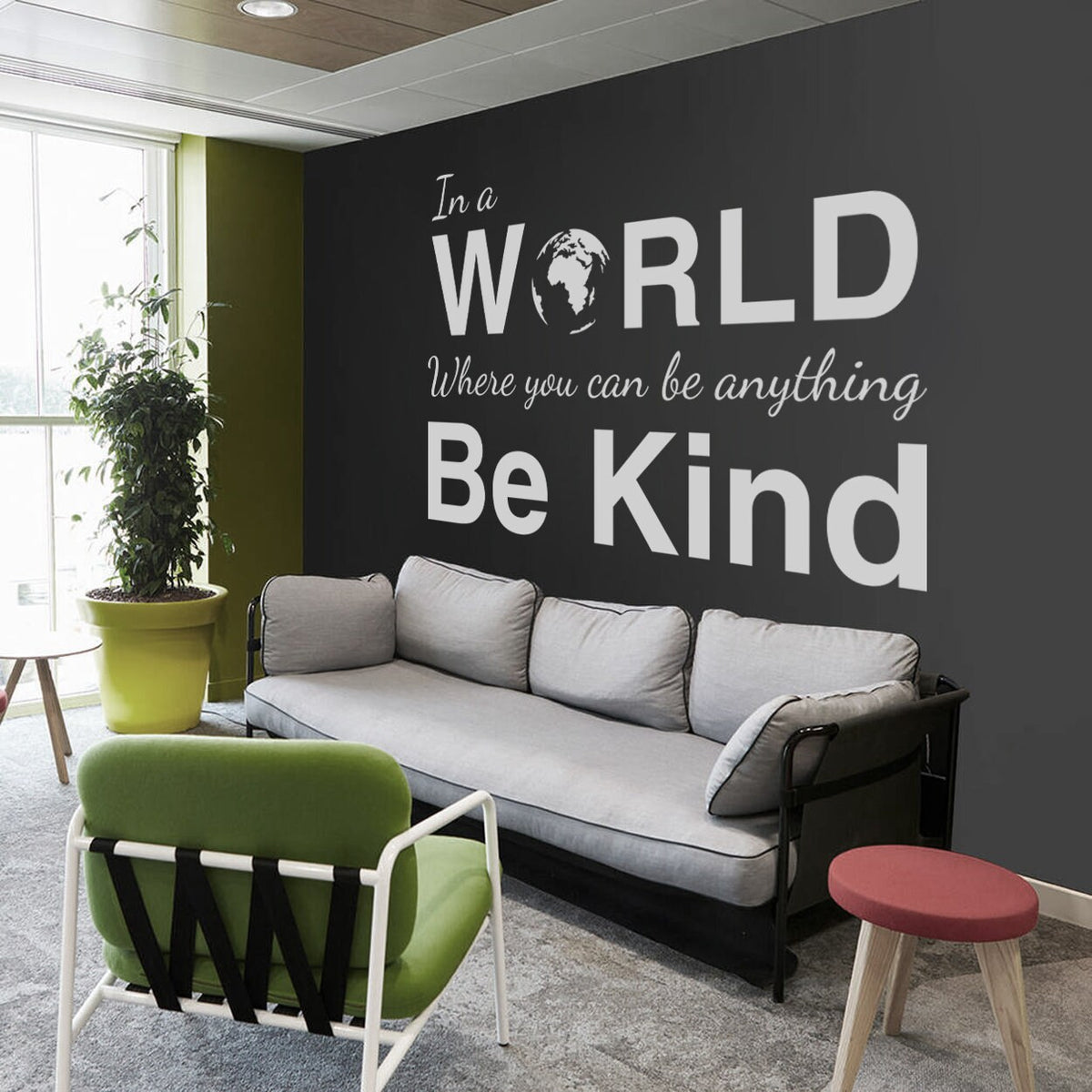 Be Kind Wall Decal: Inspirational Quote, Home or Office Decor
