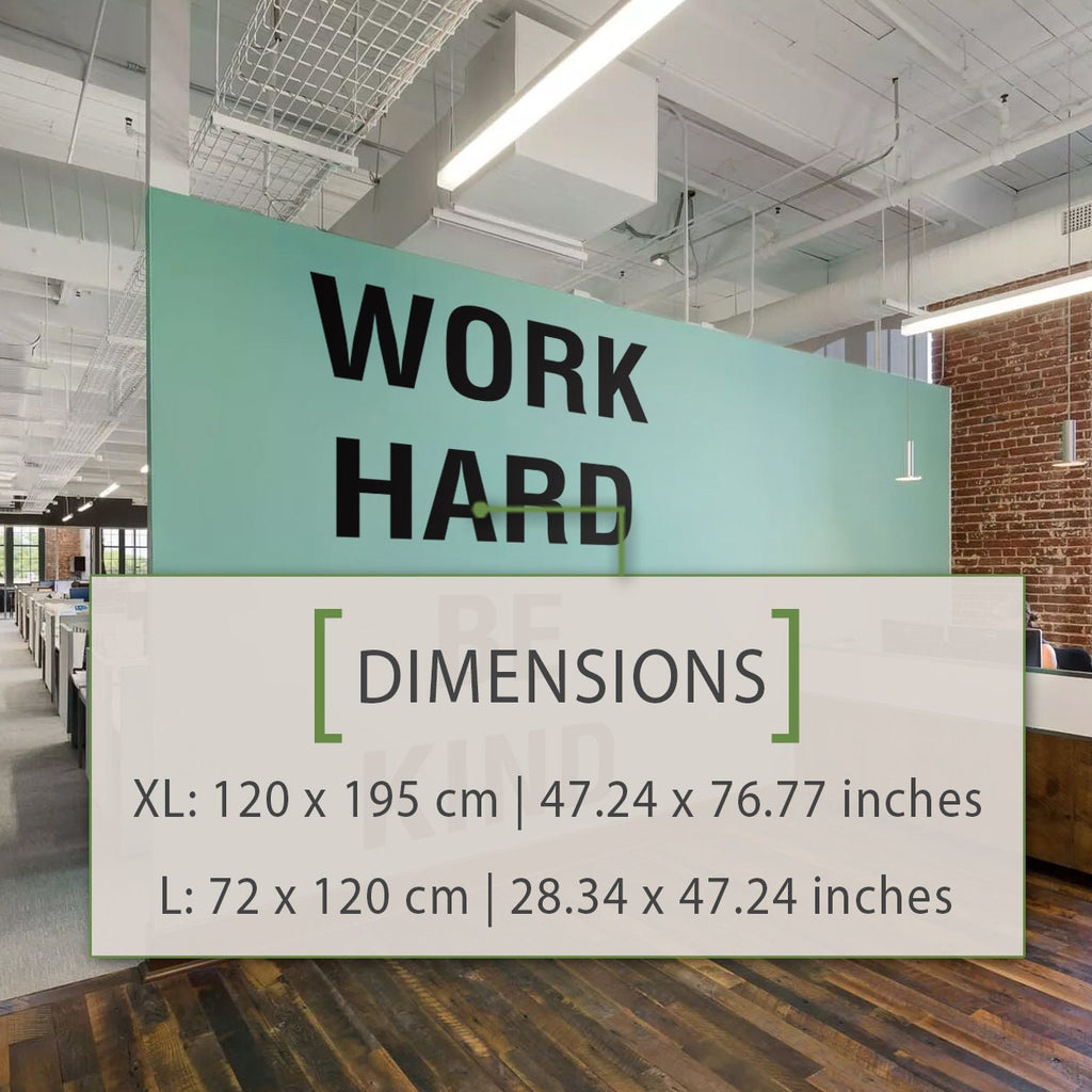 Work Hard Be Kind Vinyl Wall Decal: Office Decor