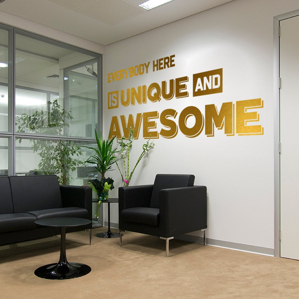 Office Wall Art, Unique, Awesome, Team, Inspiring, Office, Motivational, Office Decor, Office Wall Decal, Office Wall Decor, Office Decals