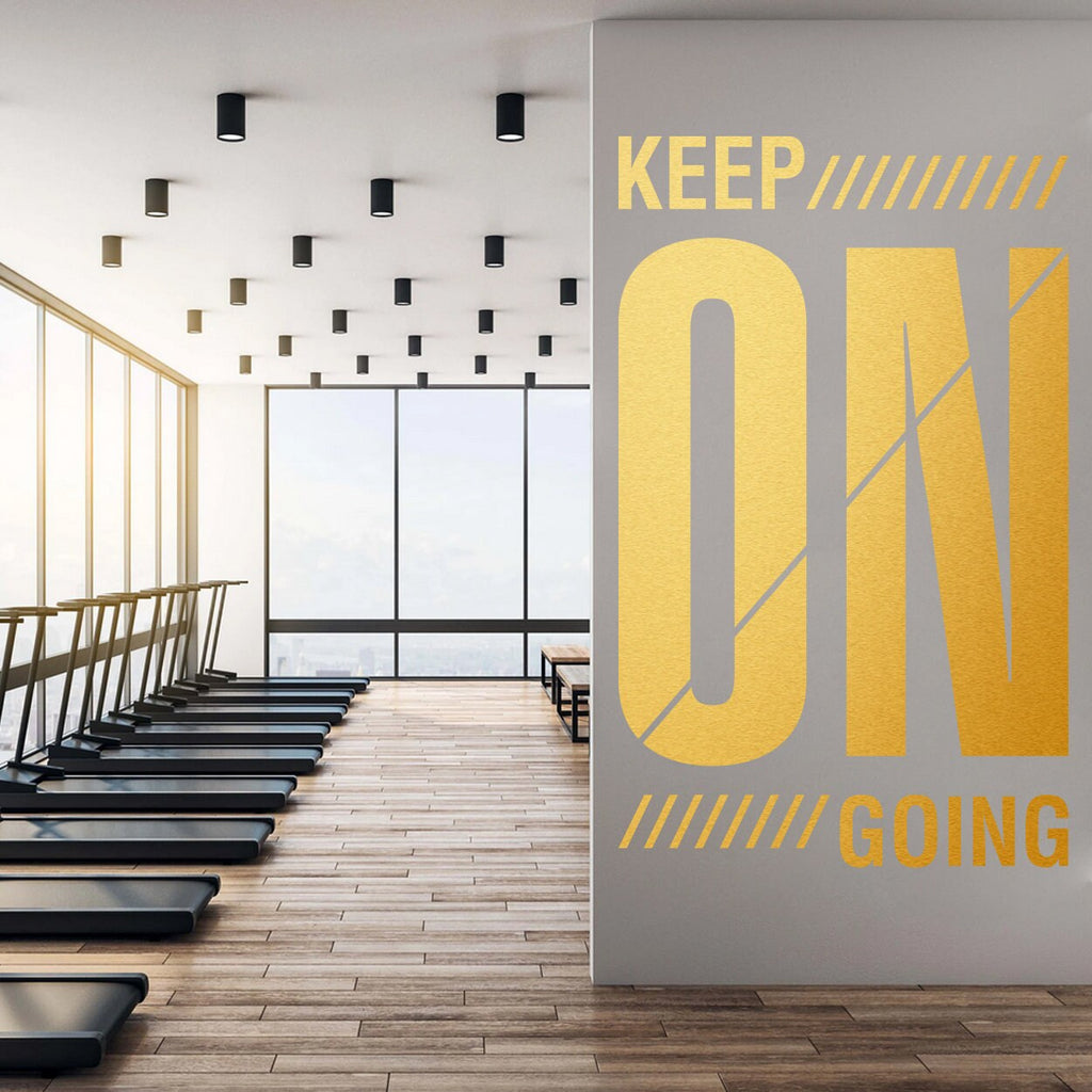 Keep On Going Gym Wall Decor
