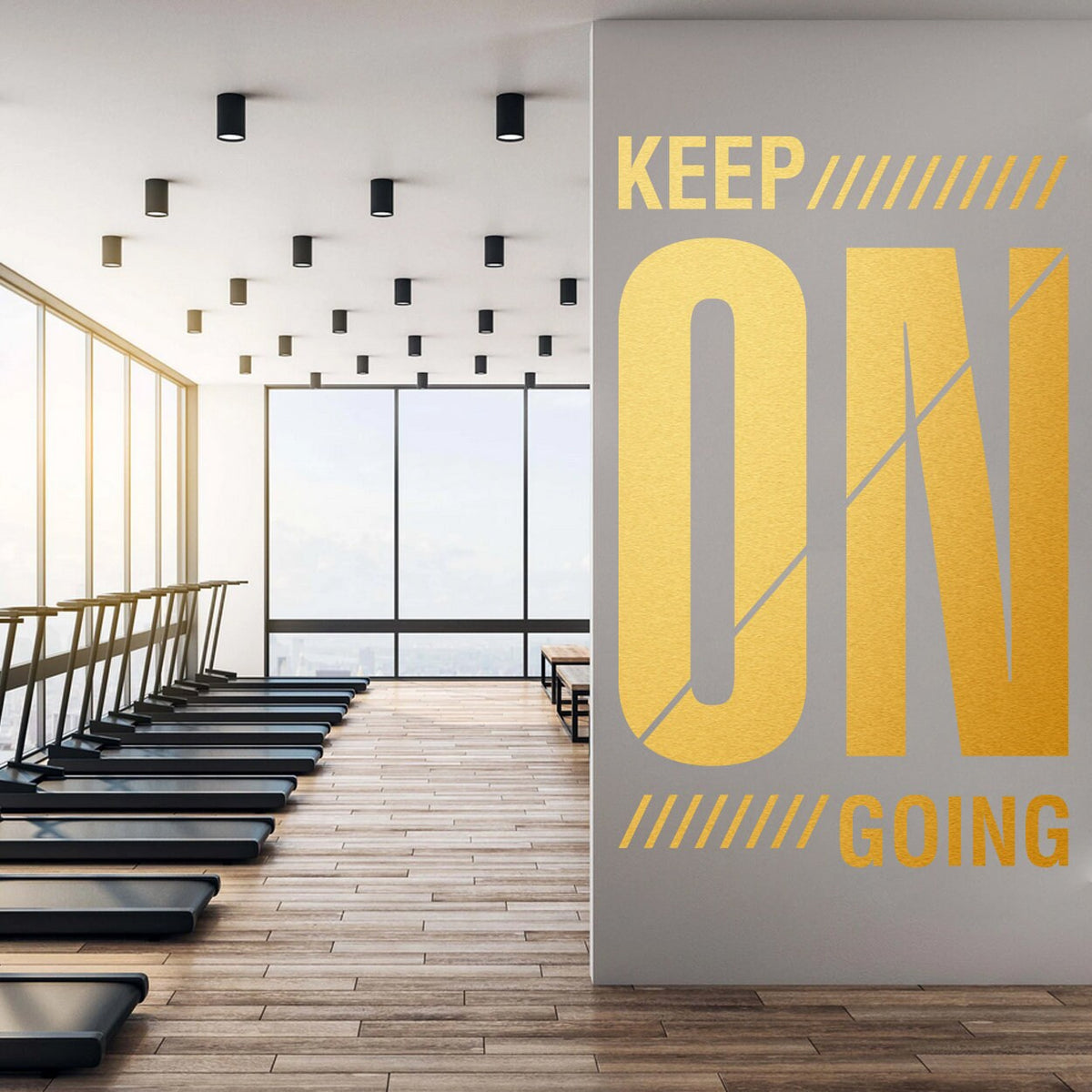 Keep On Going Gym Wall Decor