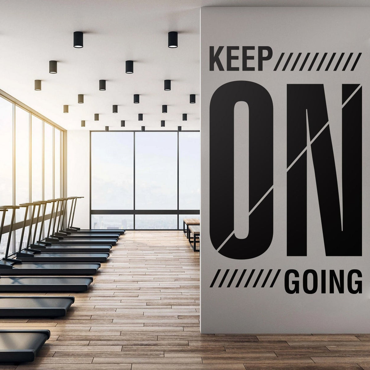 Keep On Going Gym Wall Decor