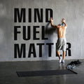 Mind Fuel Matter Gym Wall Decal: Fitness Motivation, Home Gym Decor