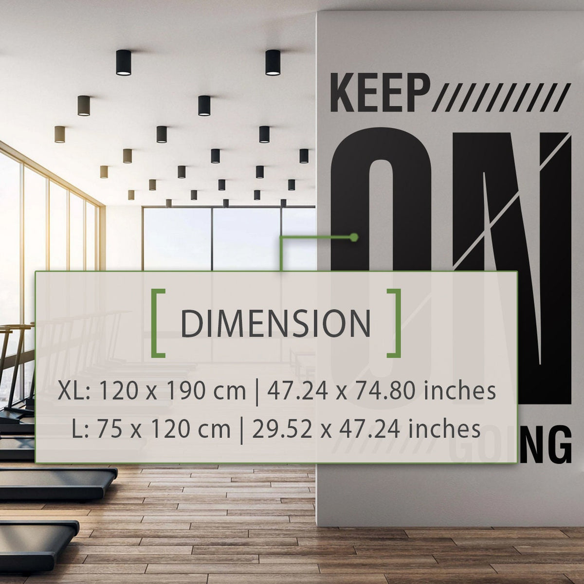 Keep On Going Gym Wall Decor