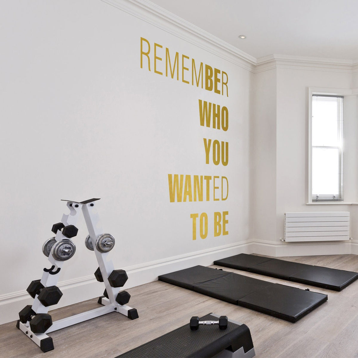 Be Who You Want To Be Gym Wall Art