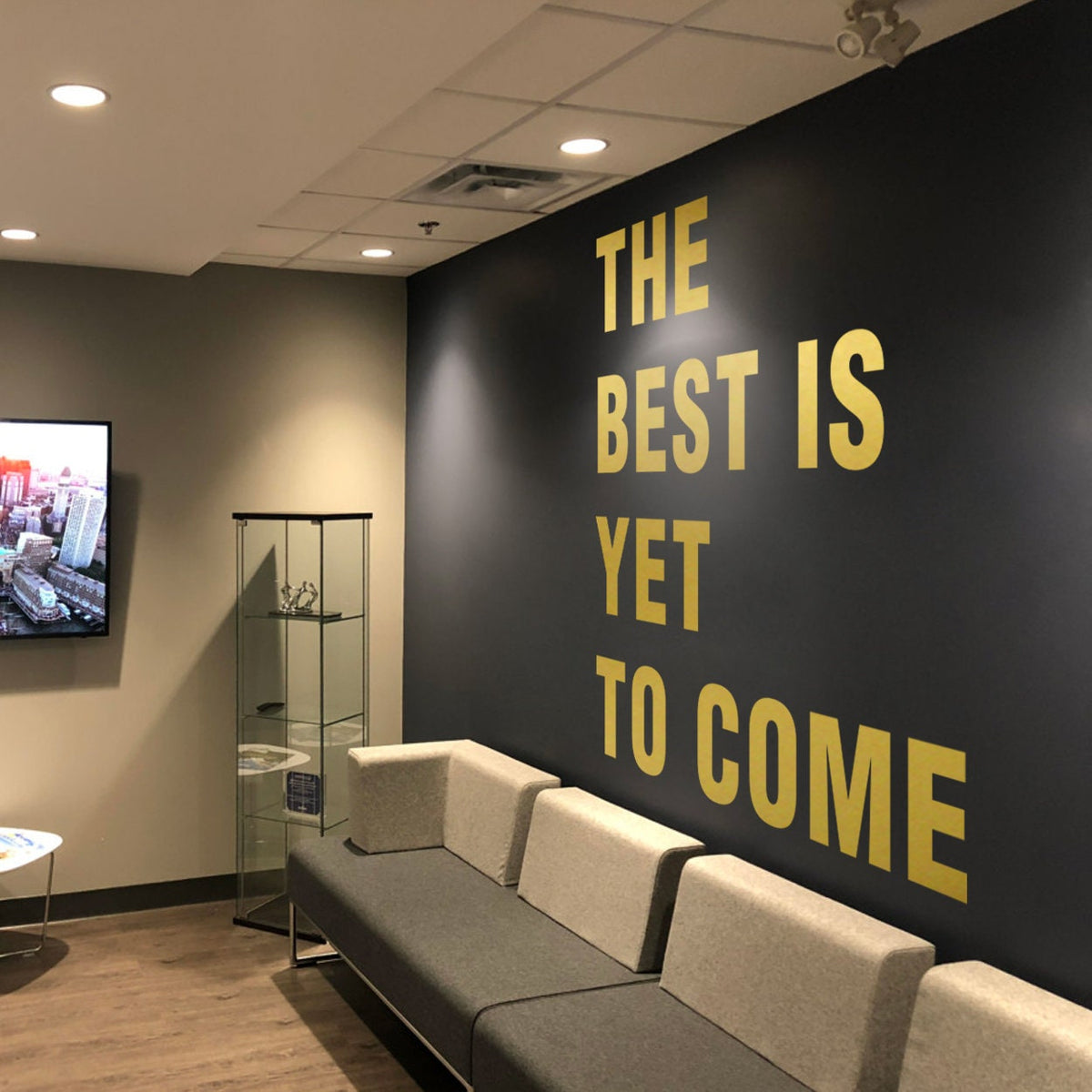 The Best Is Yet To Come Vinyl Quote Adhesive Wall Art