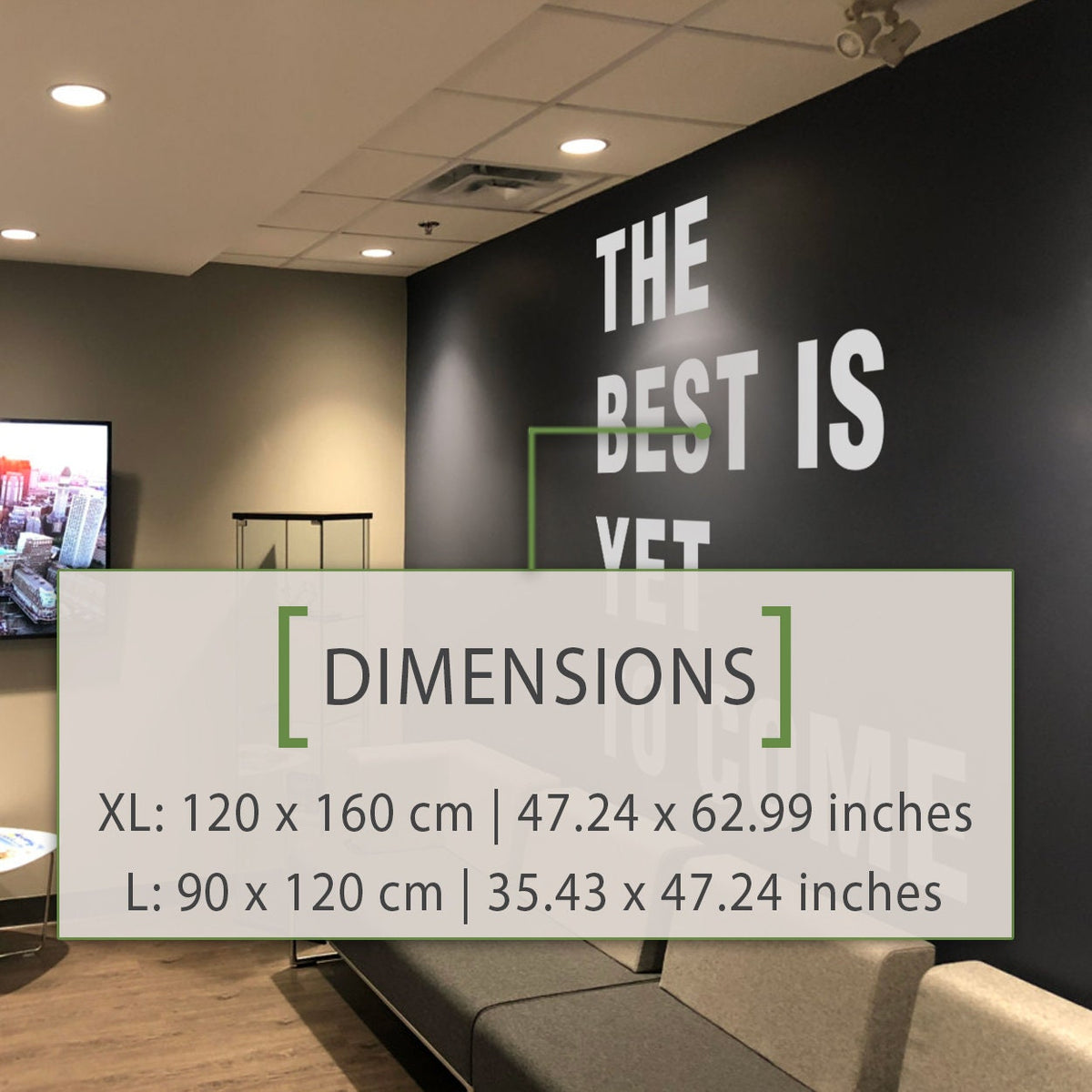 The Best Is Yet To Come Vinyl Quote Adhesive Wall Art