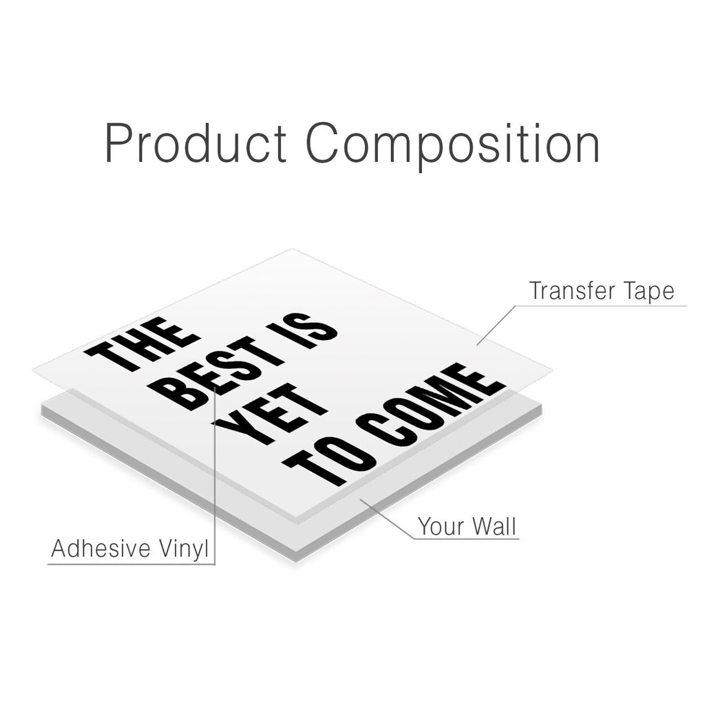 The Best Is Yet To Come Vinyl Quote Adhesive Wall Art