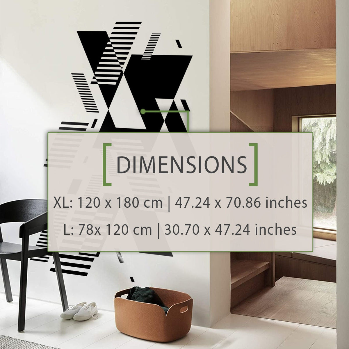Geometric Wall Decals: Mid-Century Modern Abstract Art