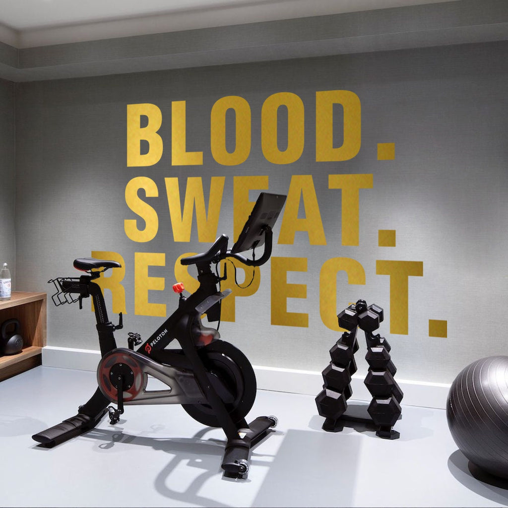 Blood Sweat Respect Gym Decor Wall Decal