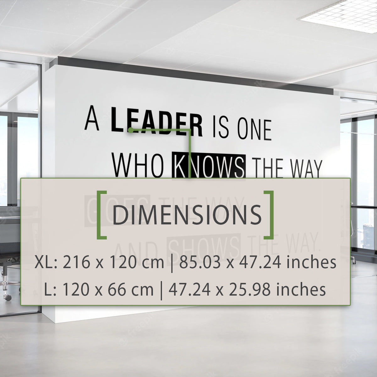Leader Office Wall Art Wall Sticker Quote