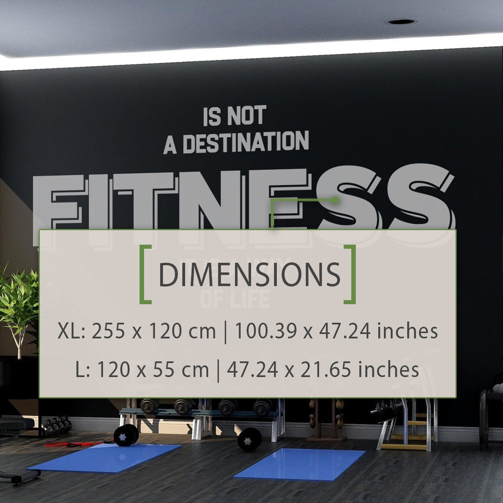 Fitness Quote for Gym Wall Decor