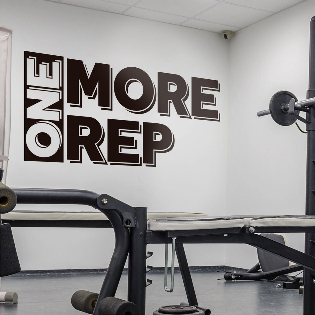 One More Rep Gym Wall Art Wall Decal