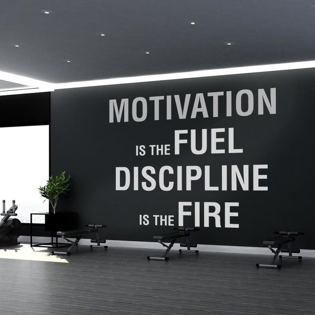 Gym Motivation Wall Decal: Fitness Exercise Stickers