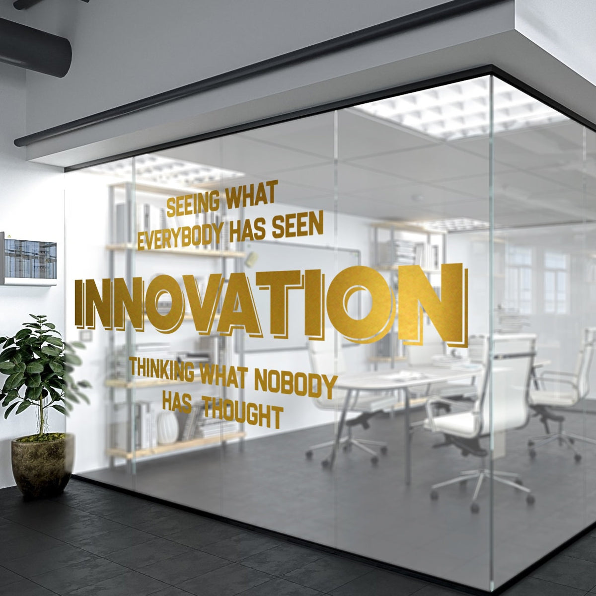 Innovation Wall Decal: Motivational Office Wall Art