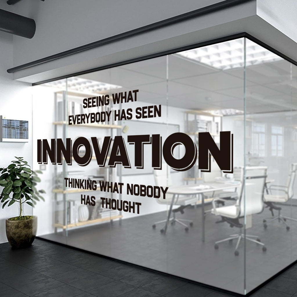 Innovation Wall Decal: Motivational Office Wall Art