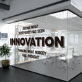 Innovation Wall Decal: Motivational Office Wall Art
