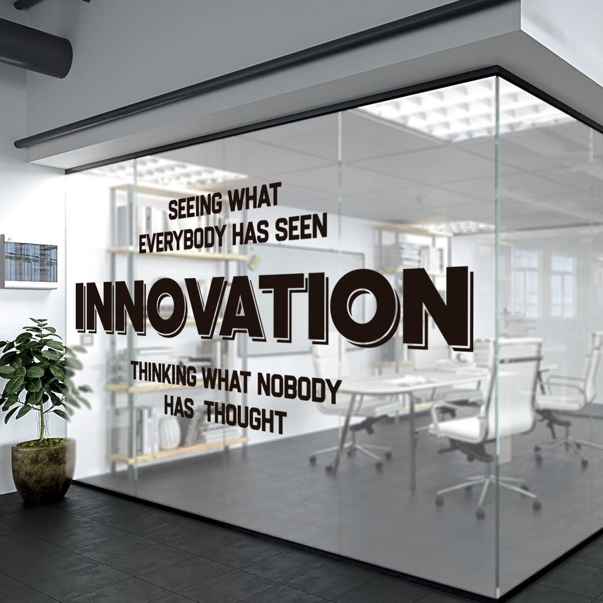 Innovation Wall Decal: Motivational Office Wall Art