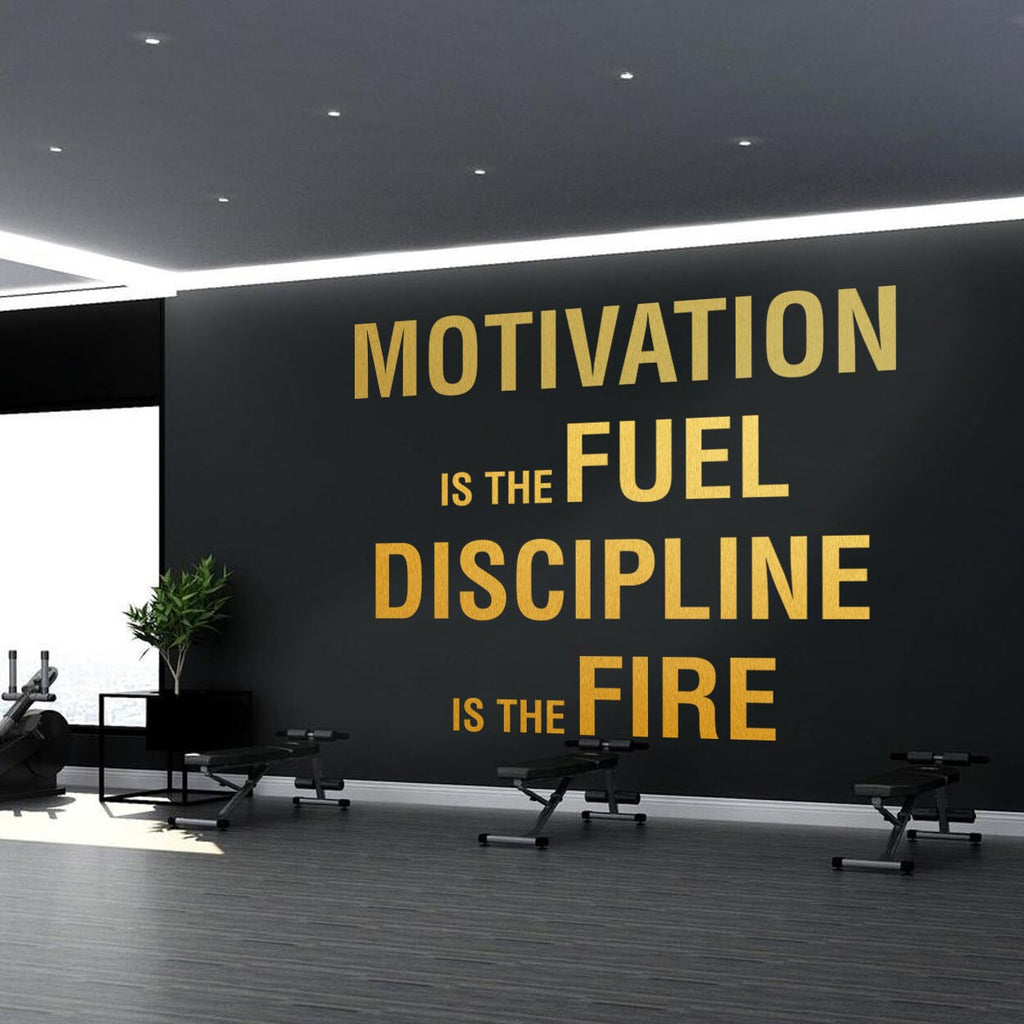Gym Motivation Wall Decal: Fitness Exercise Stickers