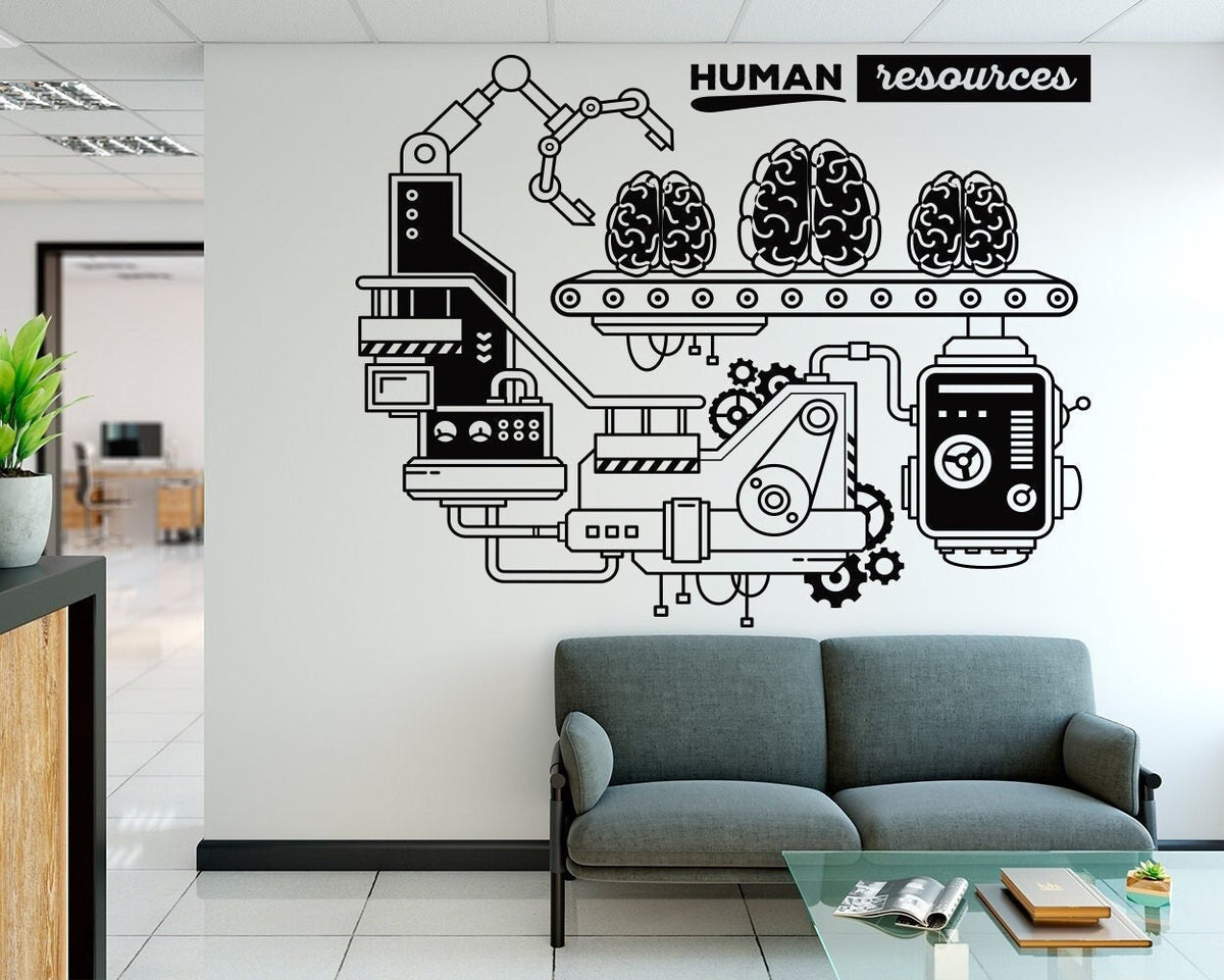 Human Resources Wall Decal: Office Decor, Business Process