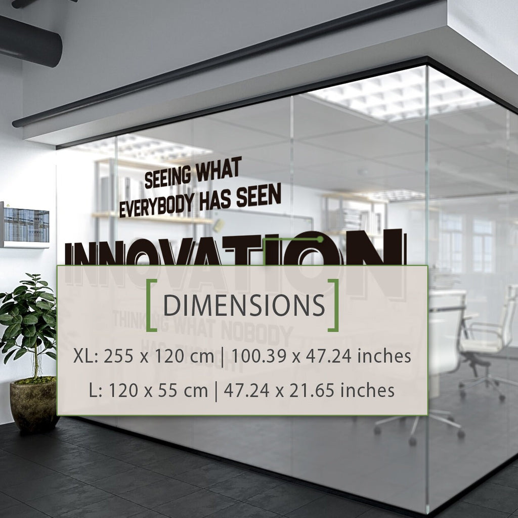 Innovation Wall Decal: Motivational Office Wall Art