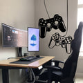 Game Controllers Wall Decal, Gamer Room Decor, Battlestation Vinyl Sticker
