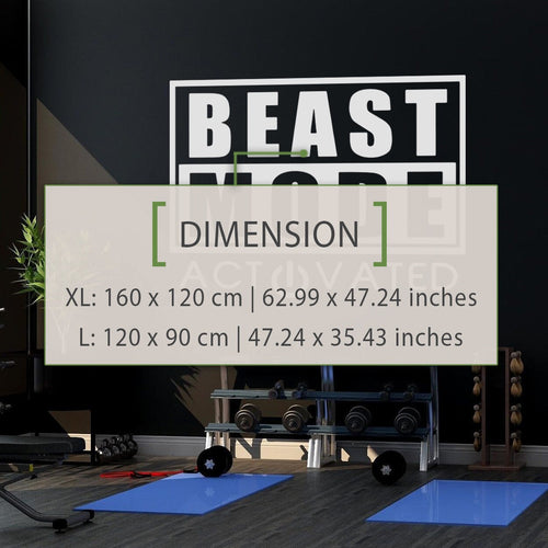 Beast Mode Activated Gym Wall Decor