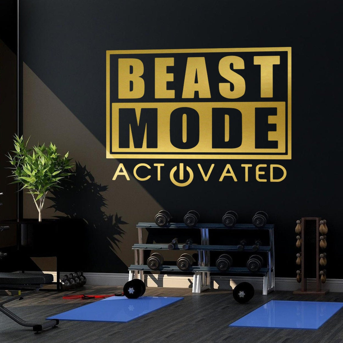 Beast Mode Activated Gym Wall Decor