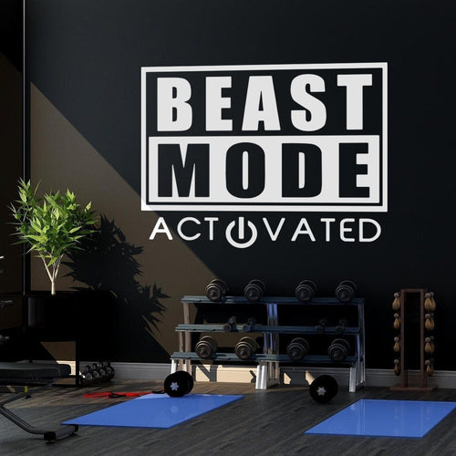 Beast Mode Activated Gym Wall Decor