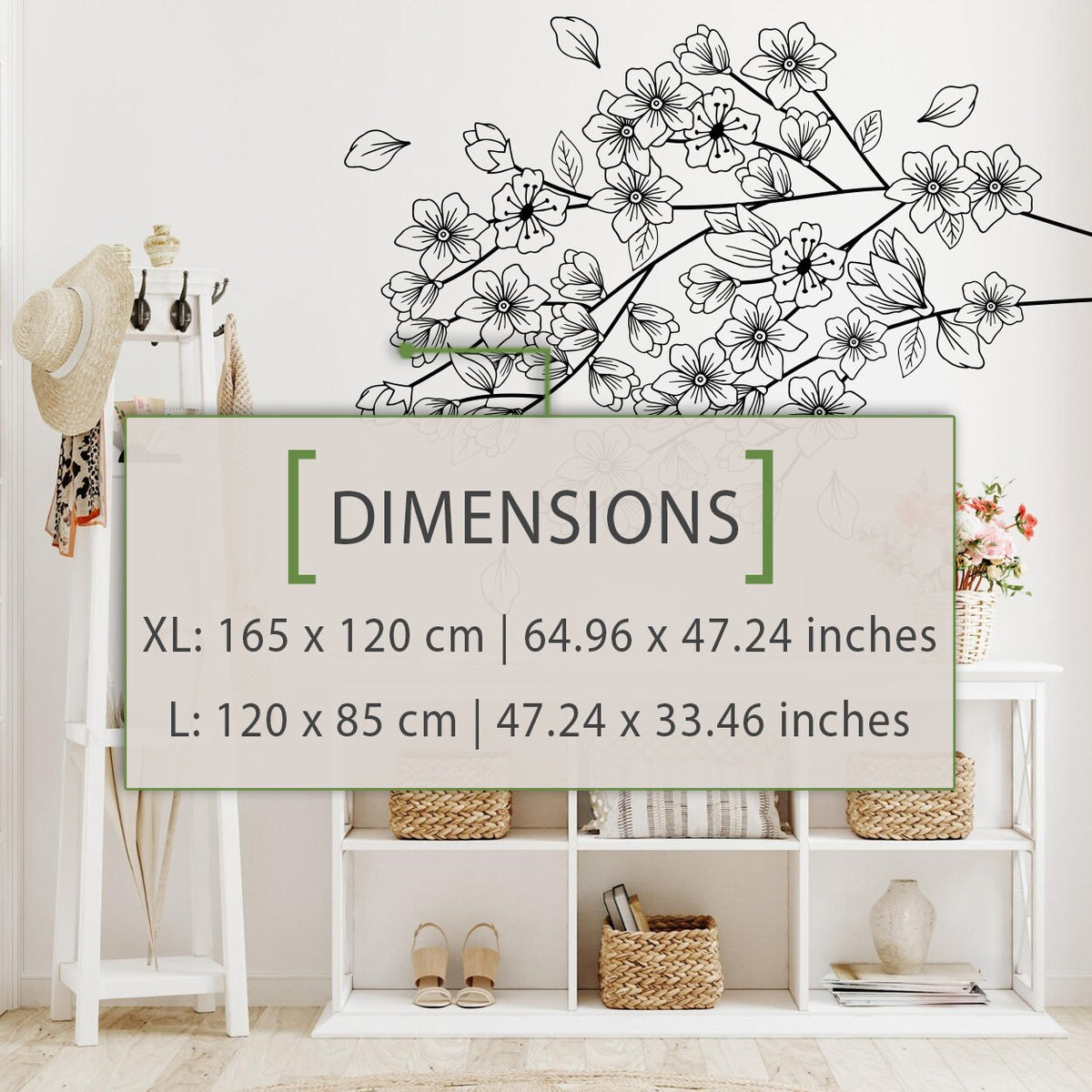 Cherry Blossom Branch Wall Decal